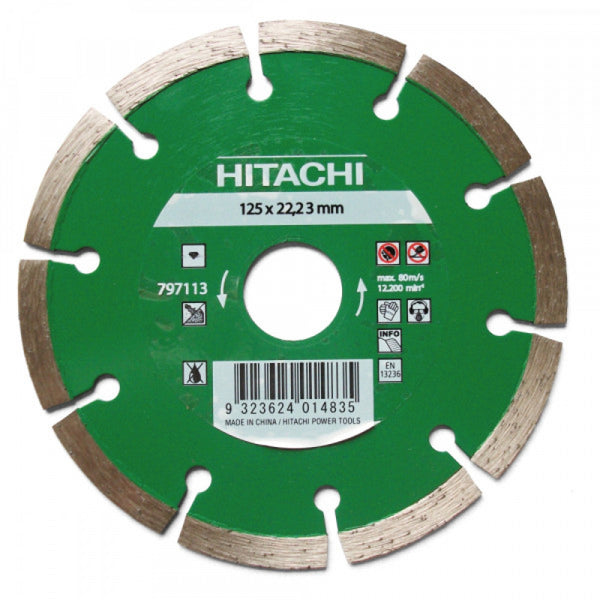 HIKOKI & Hitachi 125mm Segmented Diamond Wheel