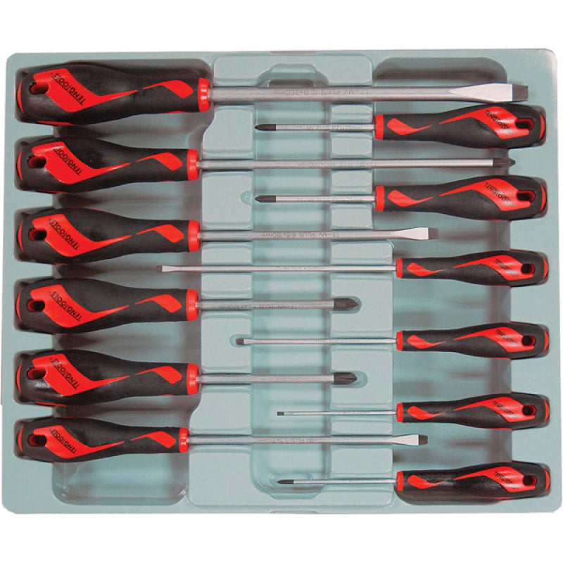 Teng 12Pc Md Fl-Ph-Pz Screwdriver Set