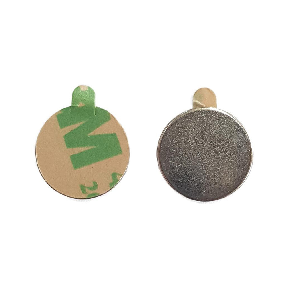 Neodymium Disc Magnet -  Self-Adhesive Ø12mm x 1mm Nth/Sth Matching Pair
