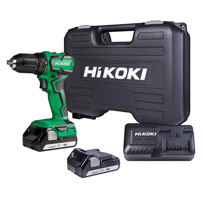 HiKOKI 18V Brushless Compact Driver Drill Kit (2x BSL1815)