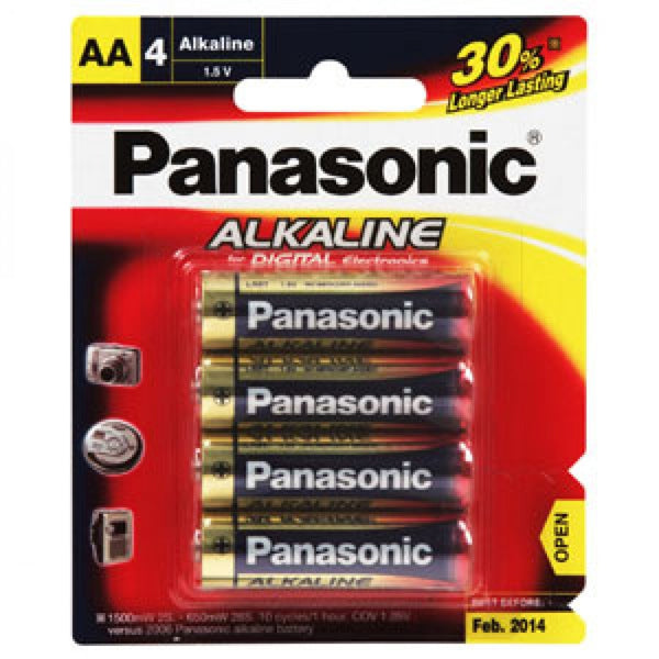 Panasonic Aa Battery Alkaline (4Pk)