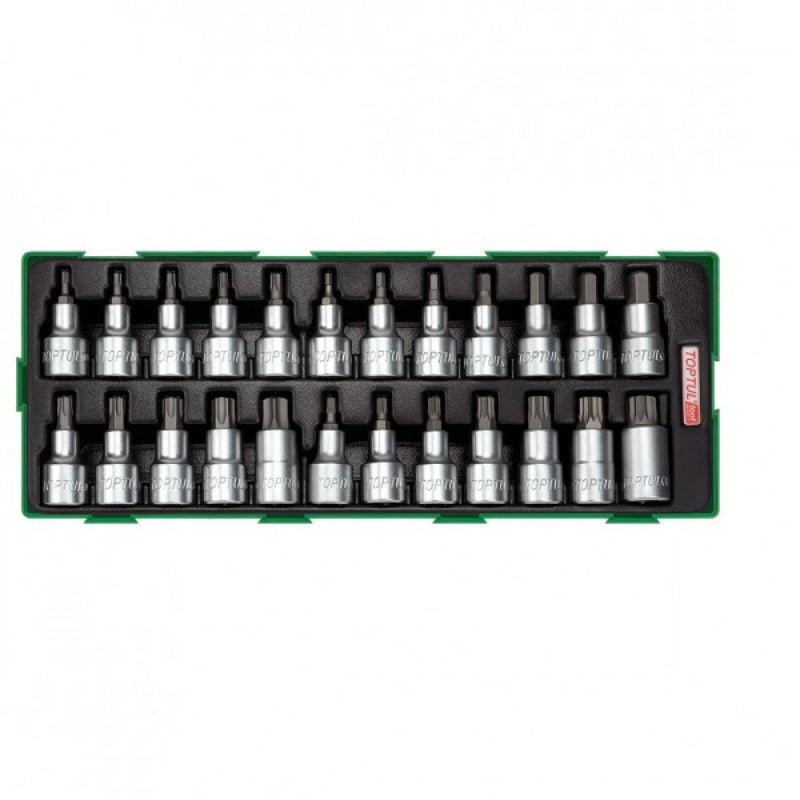 Toptul 1/2" Drive Bit Socket Set 24 Pieces