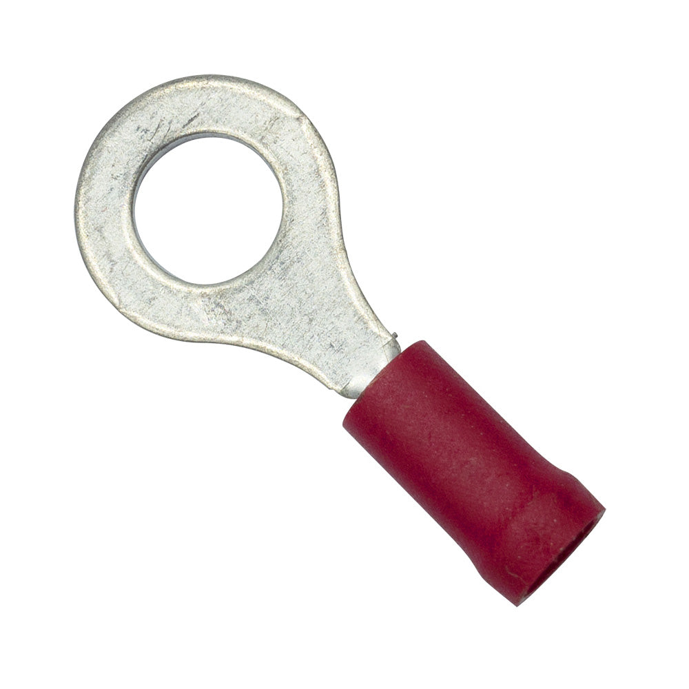 Champion 1/4inch / 6.3mm Red Ring Terminal - 100Pk
