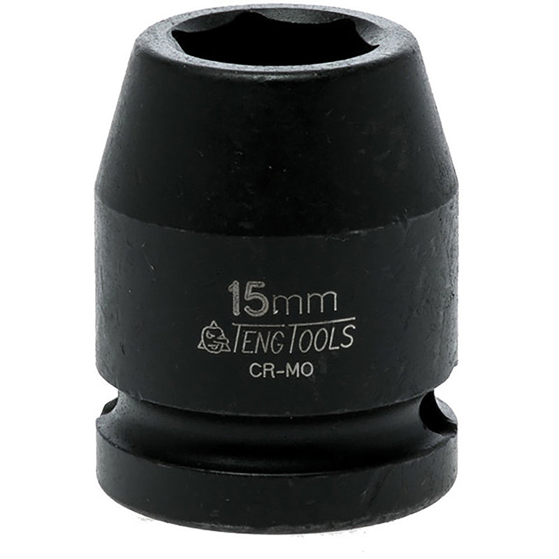 Teng 1/2in Dr. Impact Socket 15mm Din