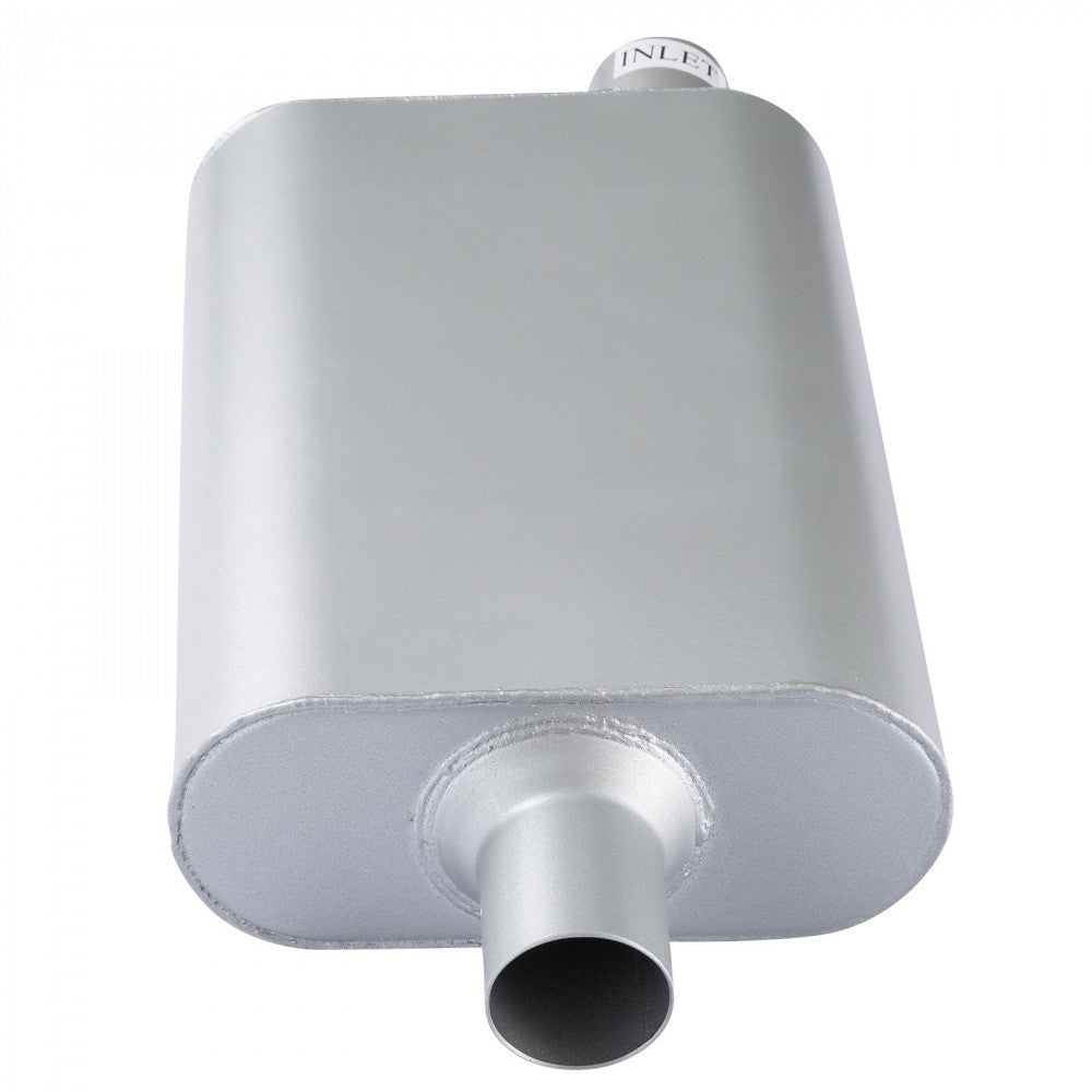 AFTERBURNER Universal Two Chamber 2.25inch Offset In-Offset Out Muffler#ABE42443