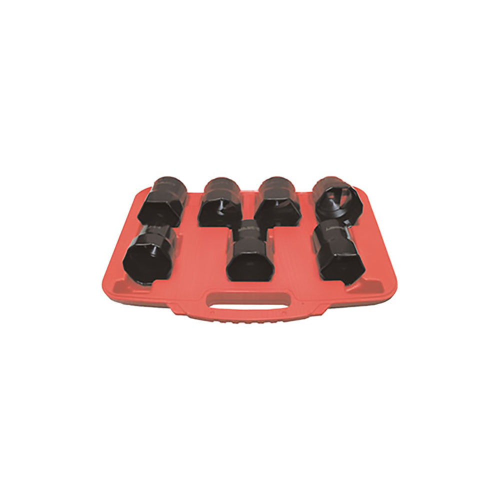 T&E Tools 7Pc 1/2" Dr.Locknut Socket Set