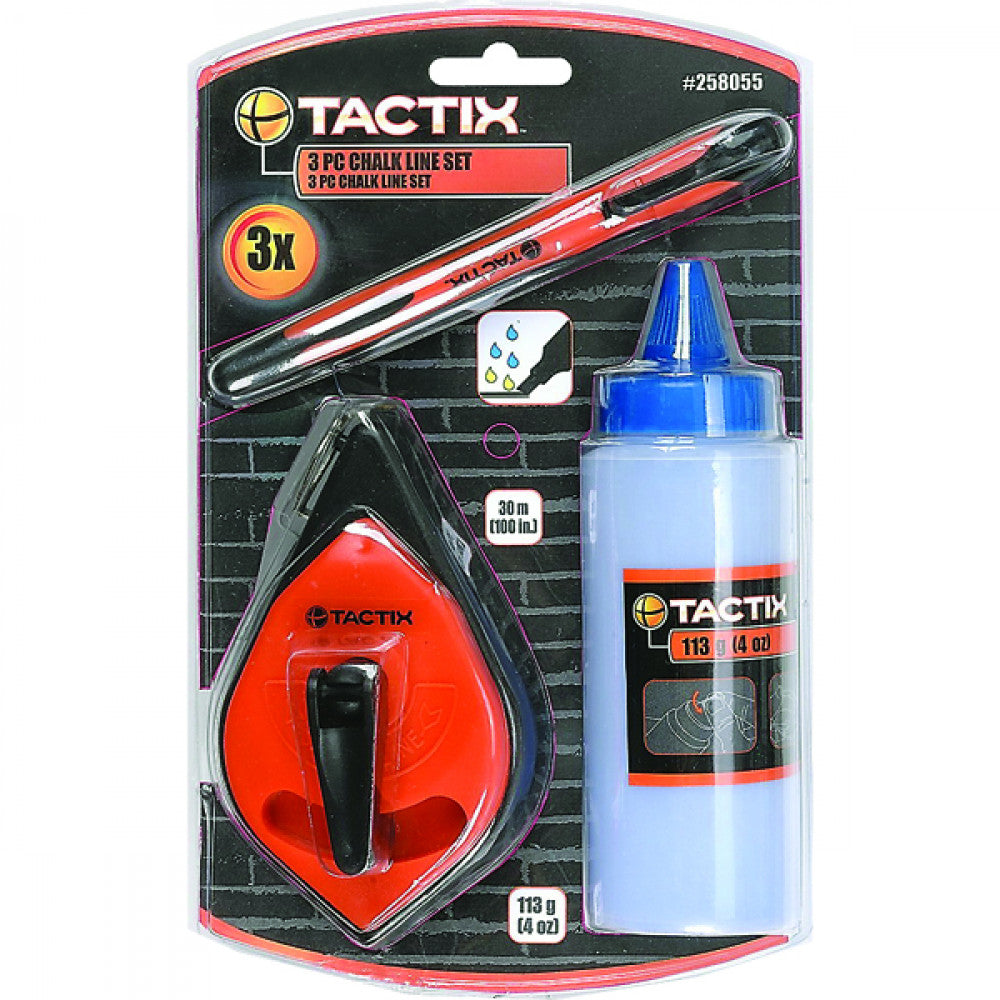 Tactix Chalk Line 3Pc Set
