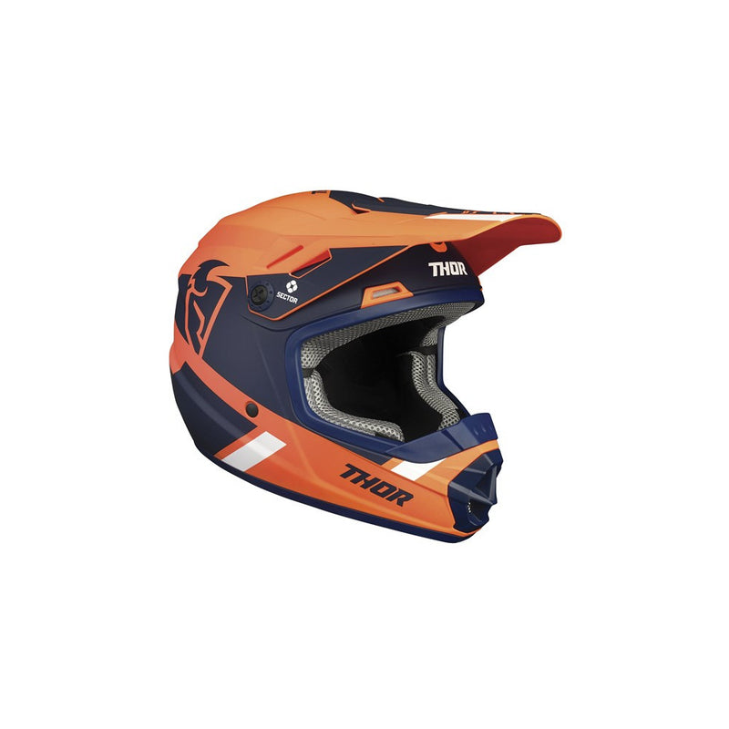 Helmet S22Y Thor MX Sector Split Youth Mips Orange Navy Large #