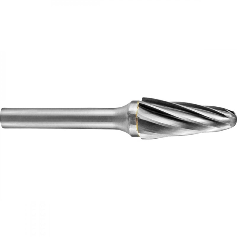 Carbide Burr 1/2 x 1-1/8 x 1/4in Tapered Radius Ac