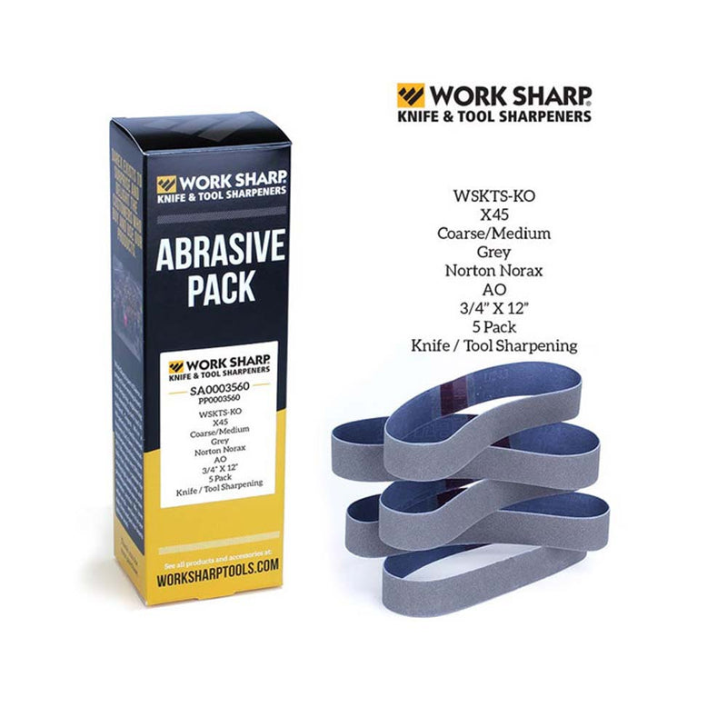 Worksharp Belt Pack 5Pc X45 Ceramic Sharpening Wsk