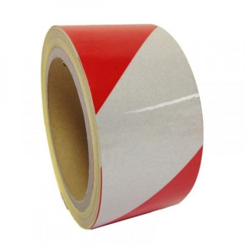 Reflective Tape Red And White 50mm x 50M