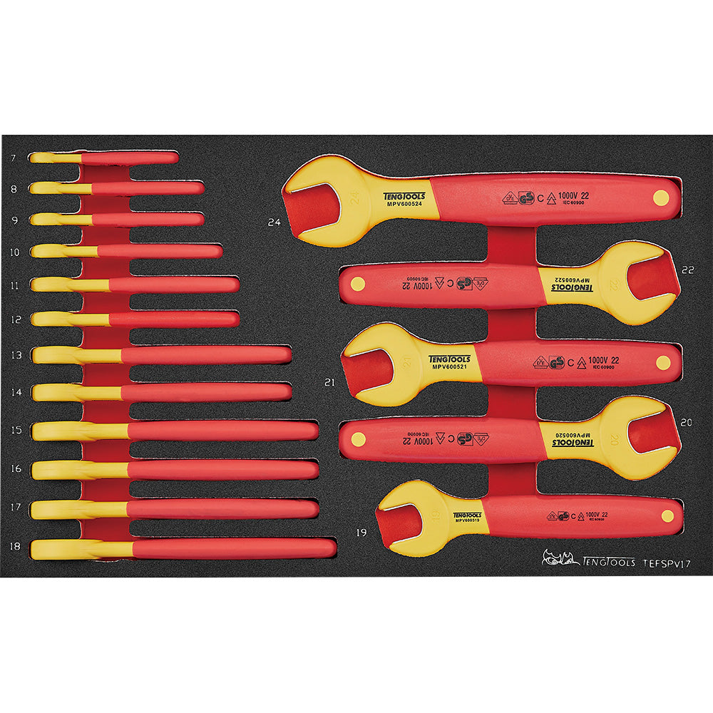 Teng 17Pc Insulated Spanner Set Eva3