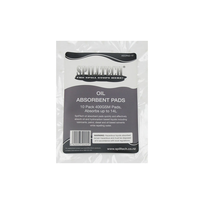 SpillTech Oil Absorbent Absorbent Pads (10/PK)