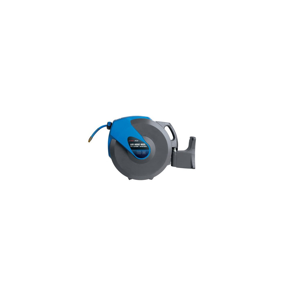 Jamec Air Hose Reel - Retractable 10mm (3/8")  20 Mtr - Heavy Duty Hybrid Hose