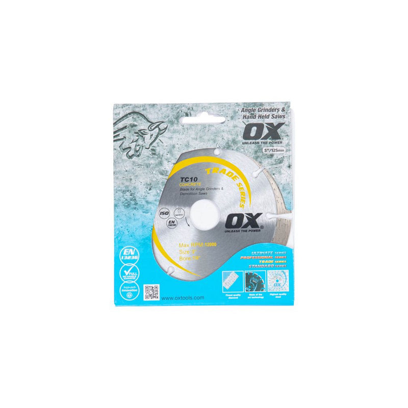 OX Premium Turbo Segmented Blade 125mm - Concrete/General Purpose