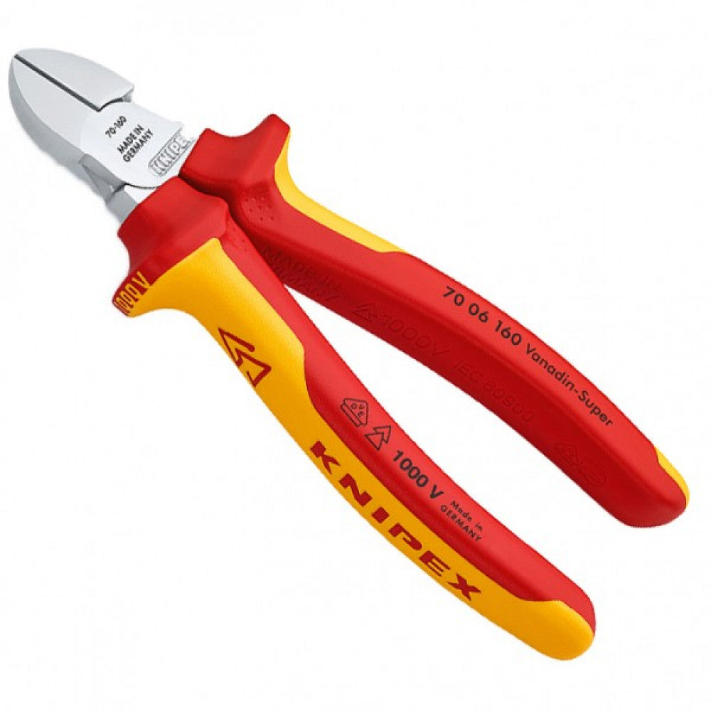 Knipex 160mm (6.5/16") VDE Diagonal Cutting Pliers
