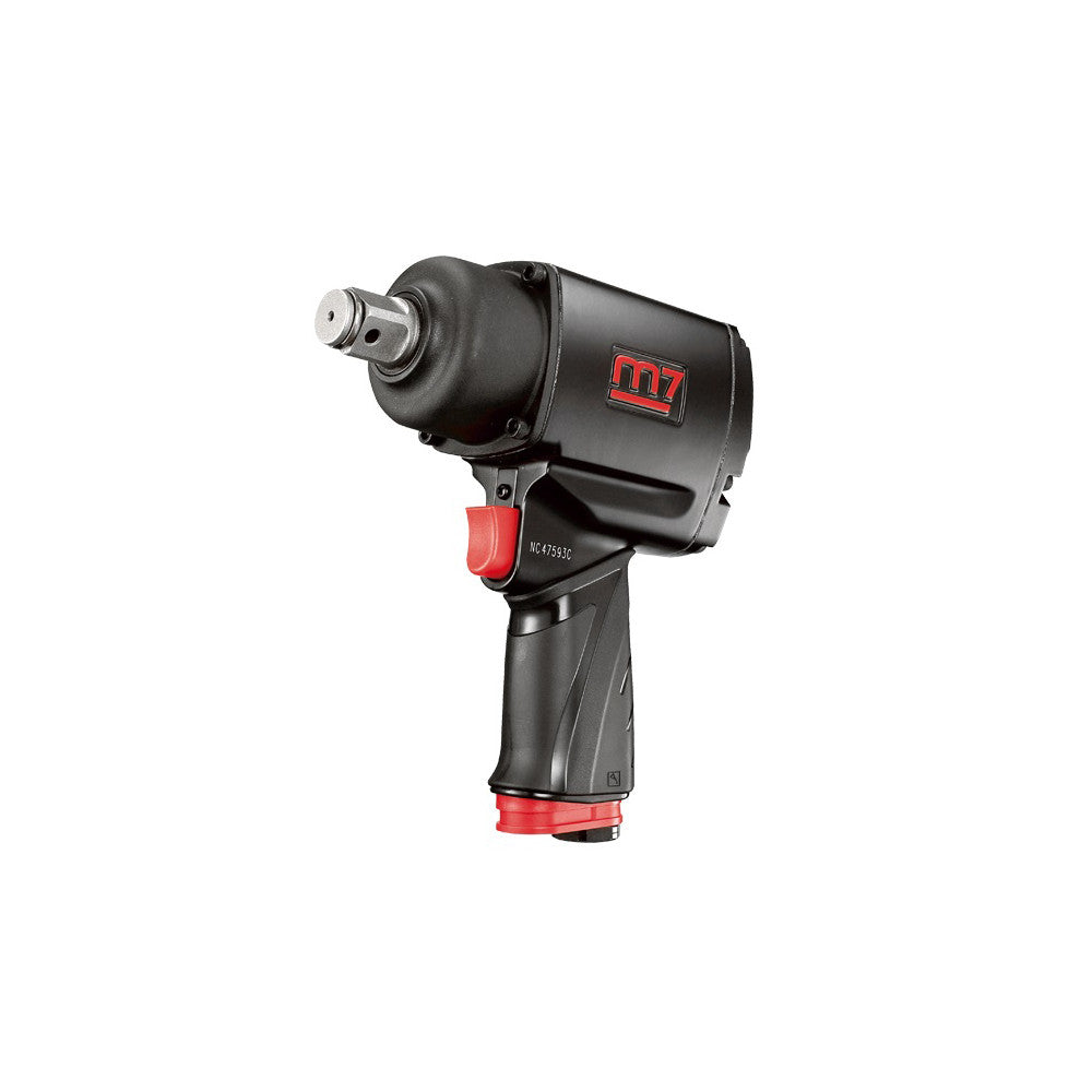 M7 Air Impact Wrench 1/2" Drive Twin Hammer Ez Grease 650Ft