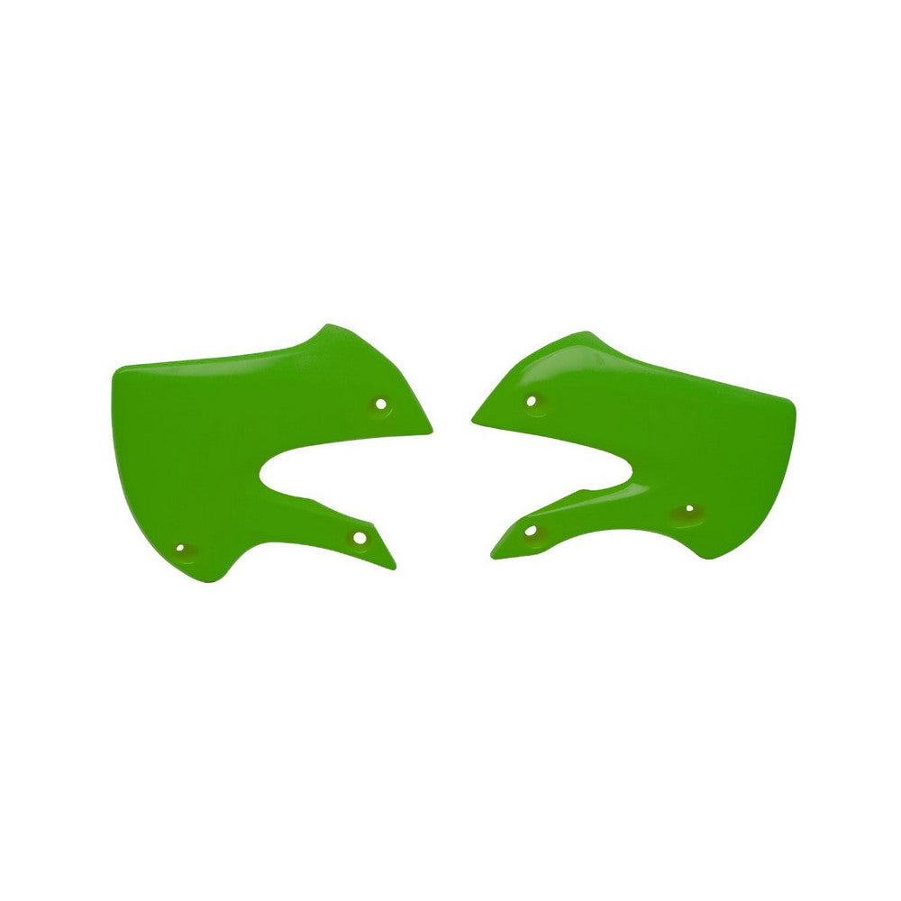 Radiator Shrouds  Rtech Kawasaki Kx65 01-21 Klx110 02-09 Green