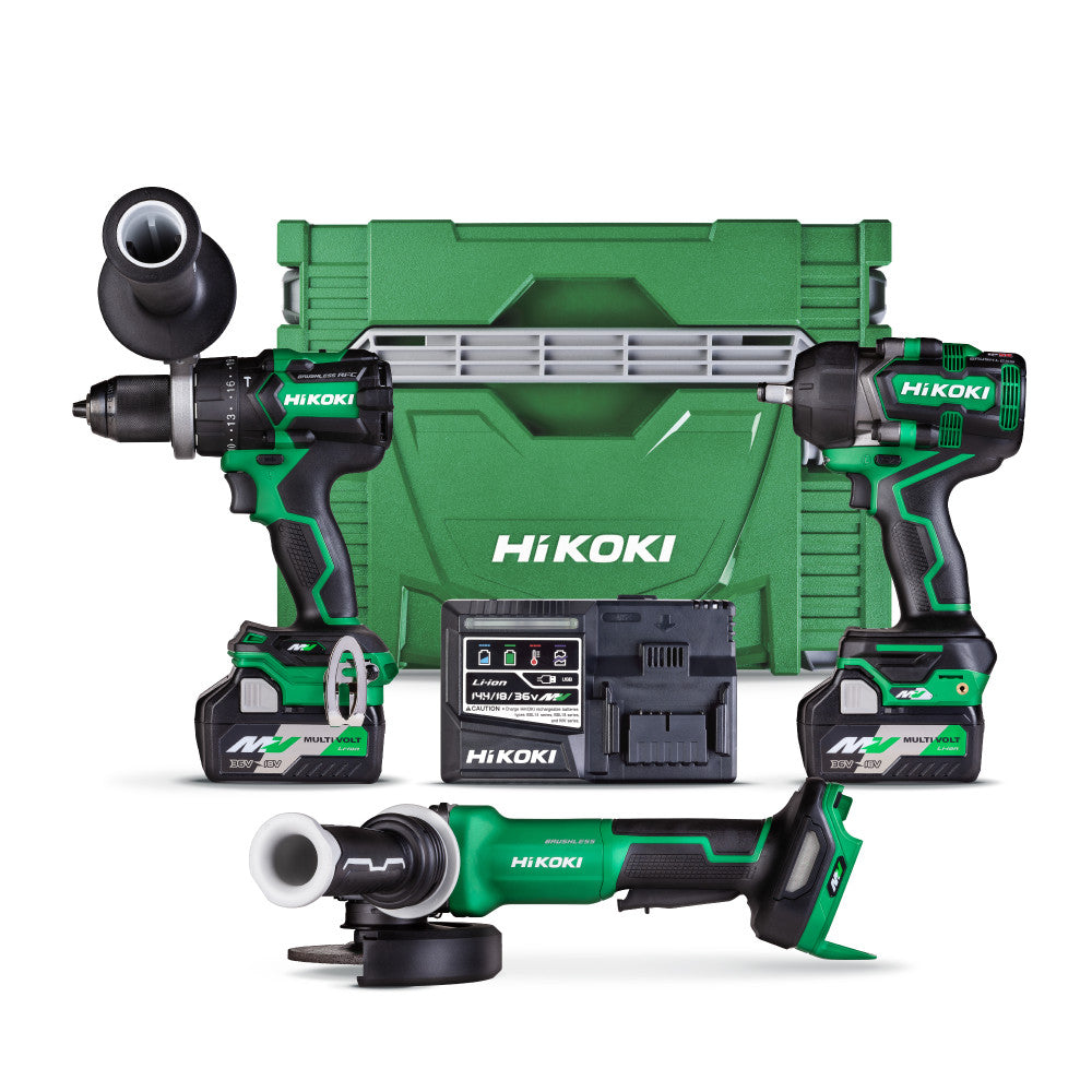 HiKOKI 36V Premium Brushless 3-Tool Kit