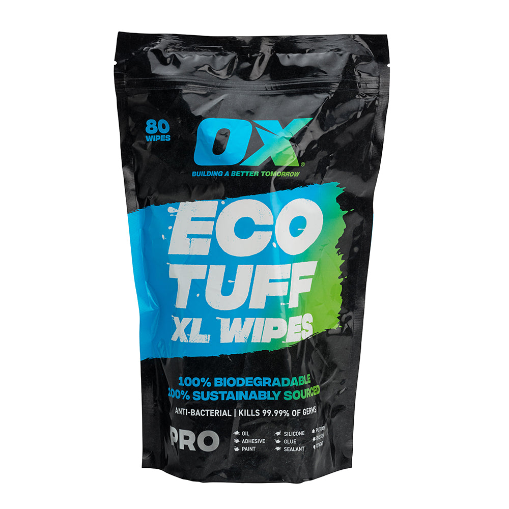 OX Biodegradable Eco Wipe - Refill Pouch Of 80