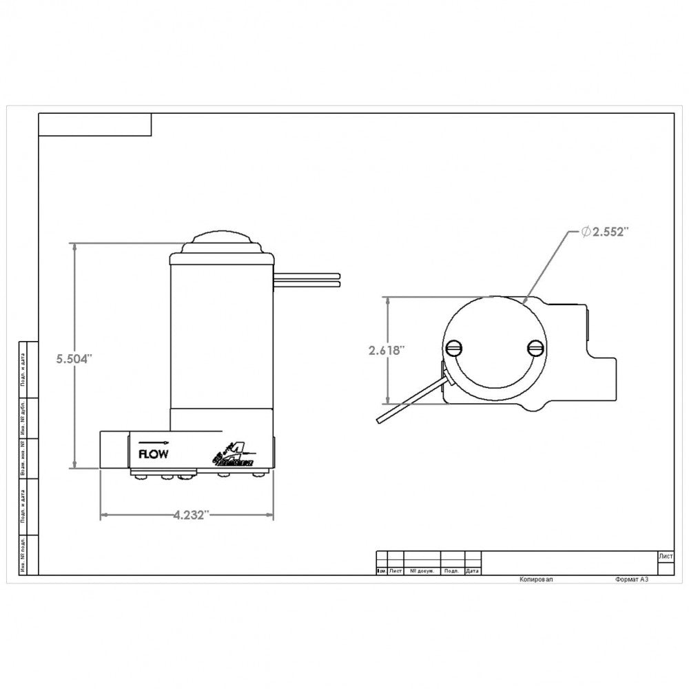 Aeromotive Fuel Pump Electric, T-Style, 14-PSI, ORB-08#AER11213