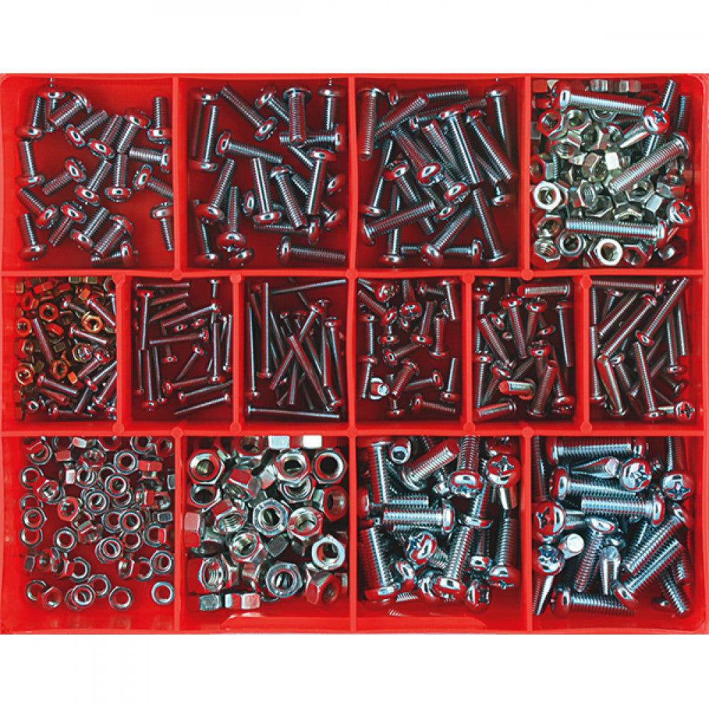 520Pc Machine Screw & Nut Assortment (Mm)