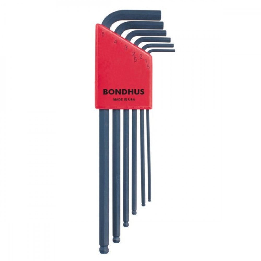 1.5-5mm Bondhus 6 Piece Ball End L-Wrench Set