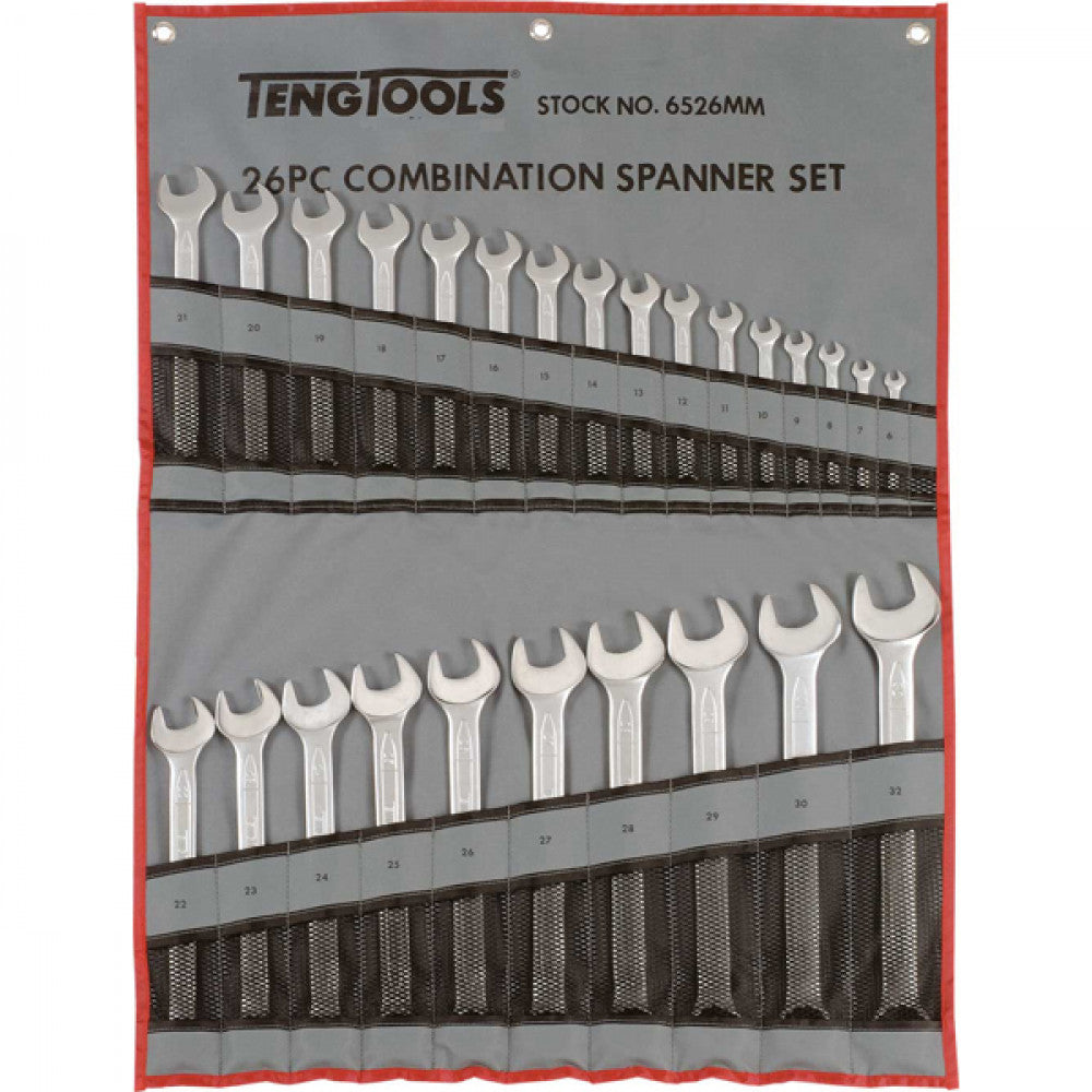 Teng 26Pc Combination Metric Spanner Set W/Wallet