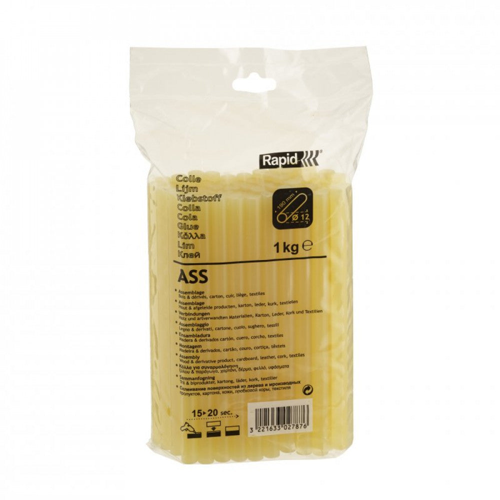 Rapid Glue Sticks ASS 12mmx 190mm 1kg