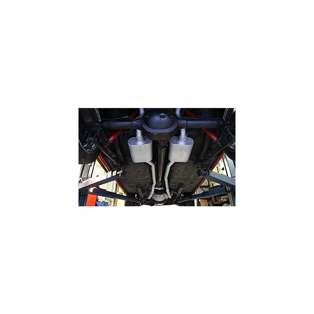 AFTERBURNER Universal 2 Chamber 2.50 Offset In/2.50 Center Out Muffler#ABE42541