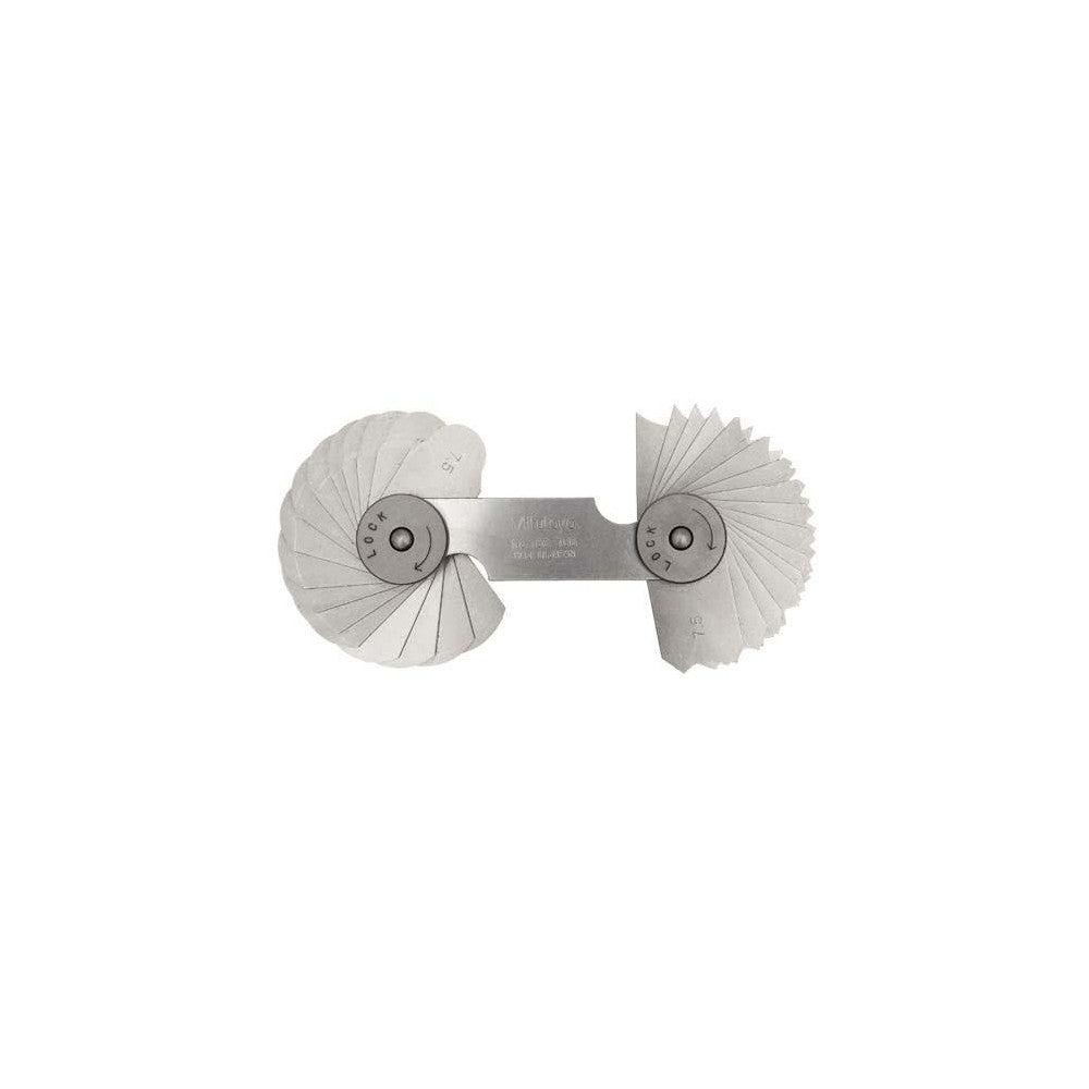 Mitutoyo Radius Gauge 32 Leaves 7.5 - 15 mm By 0.5 mm