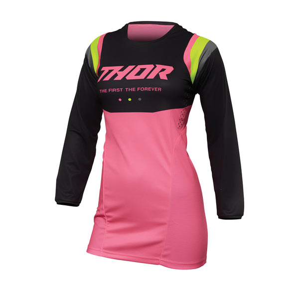 Jersey S22 Thor MX Pulse Women Rev Charcoal/Flo.Pink Size Small