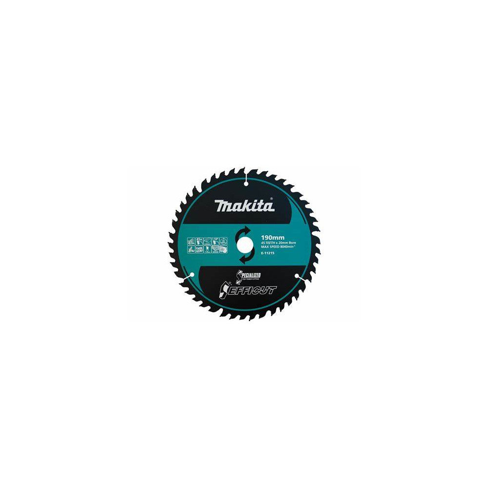 Makita Efficut Saw Blade Wood 190x20mm 45T