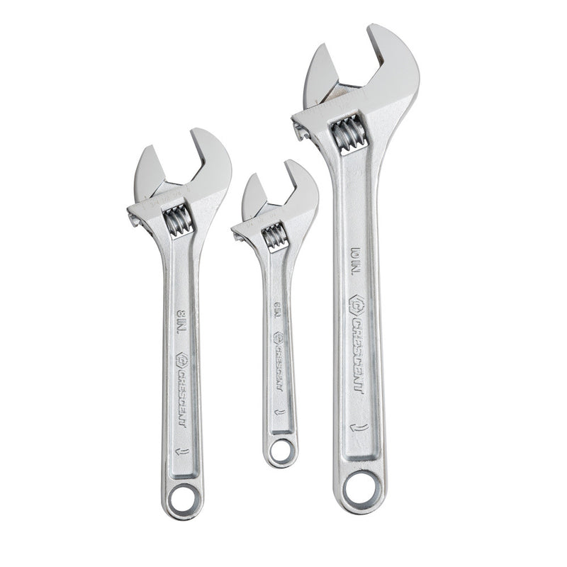 Crescent 3 Piece Adjustable Wrench Set 150mm/200mm/250mm - AC26810