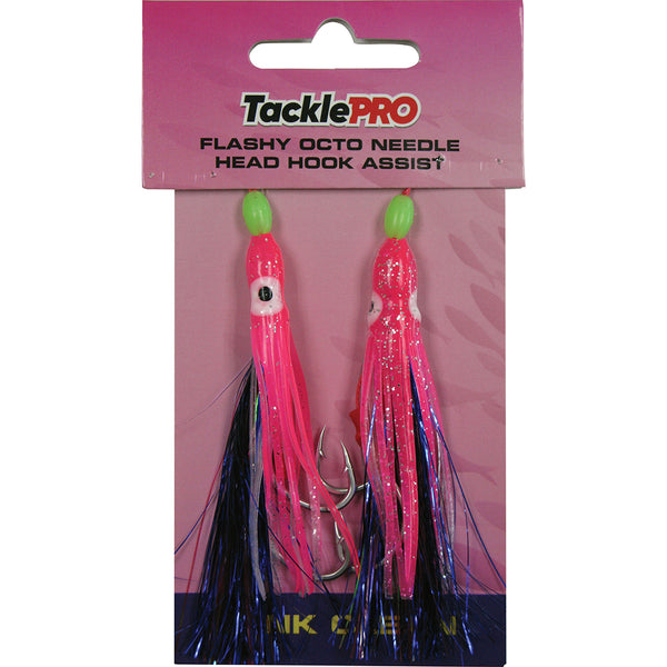 Tacklepro Flashy Octopus Assist Hook - Pink 2Pc