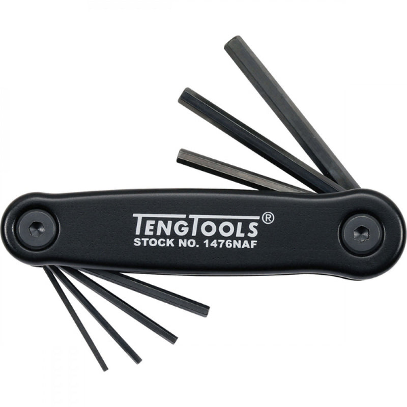 Teng 7Pc Fold-Up Af Hex Key Set - 1/16-7/32in