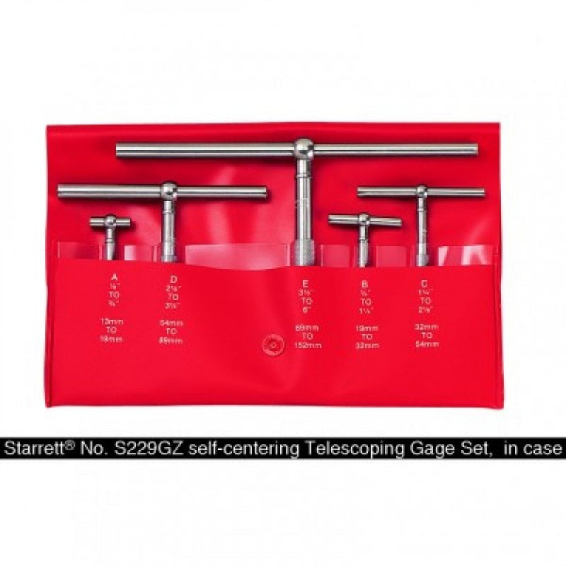 Starrett 5 Piece Telescoping Gage Set