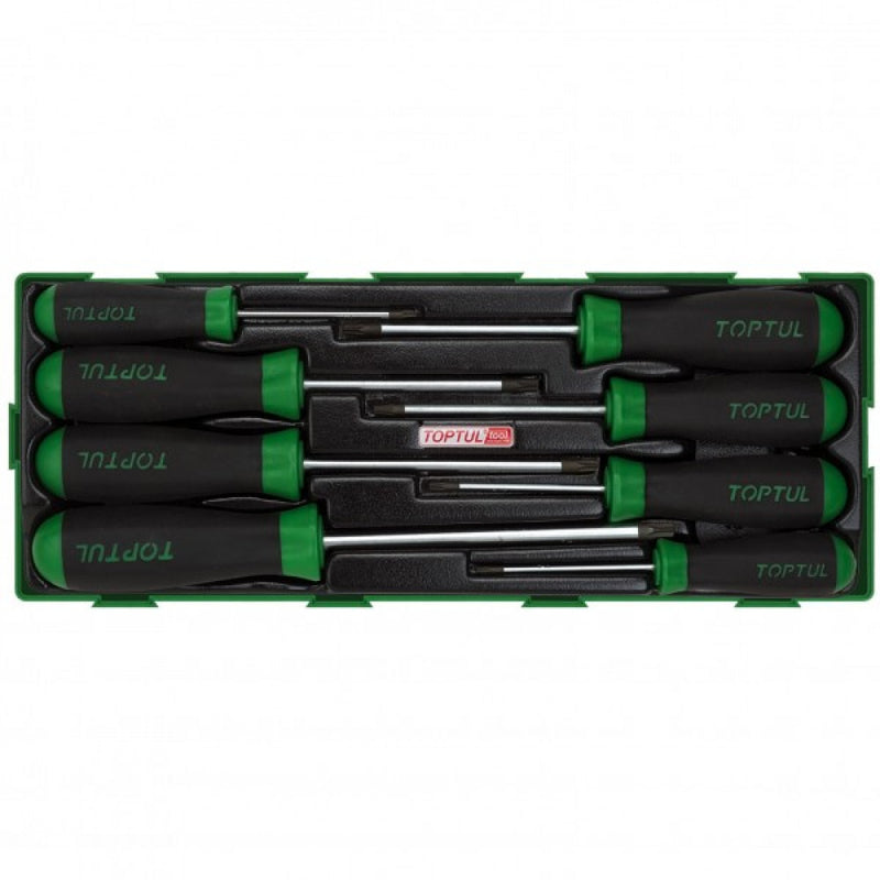 Toptul Torq Screwdriver Set 8 Piece (Insert Tray)