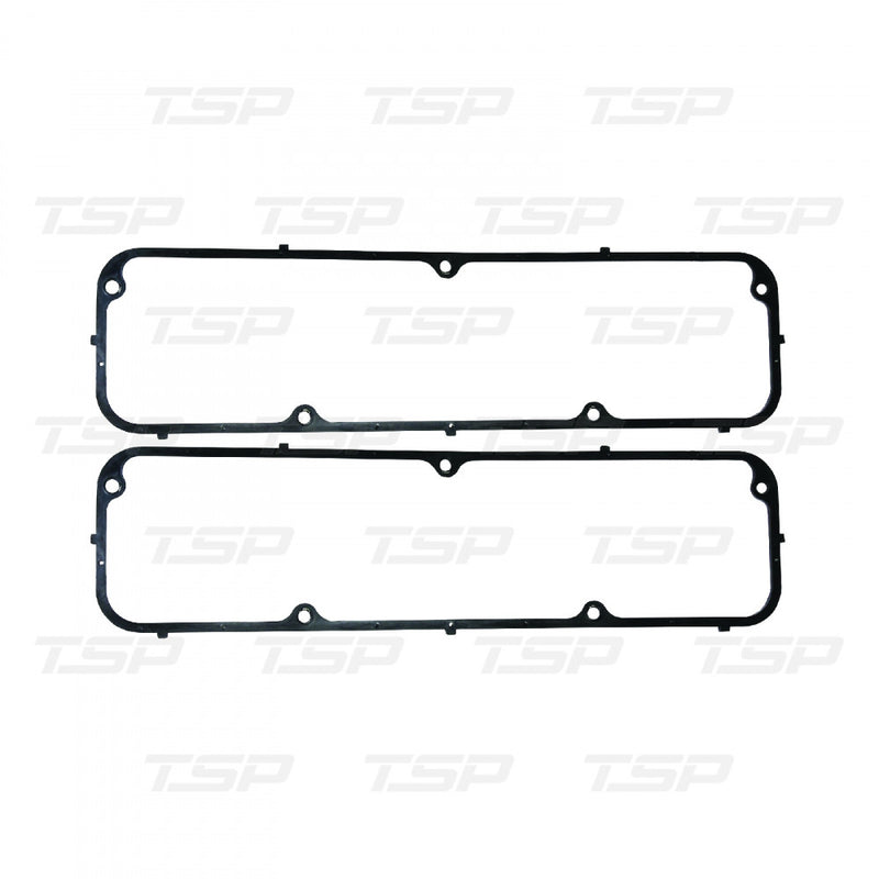 TSP Valve Cover Gasket Set Ford FE 360-390 Neoprene Steel Black