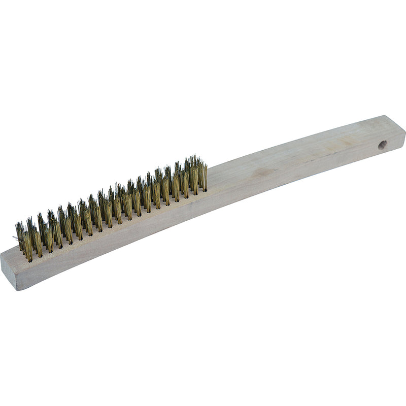 Itm Wire Brush 353mm - 4 Row Brass