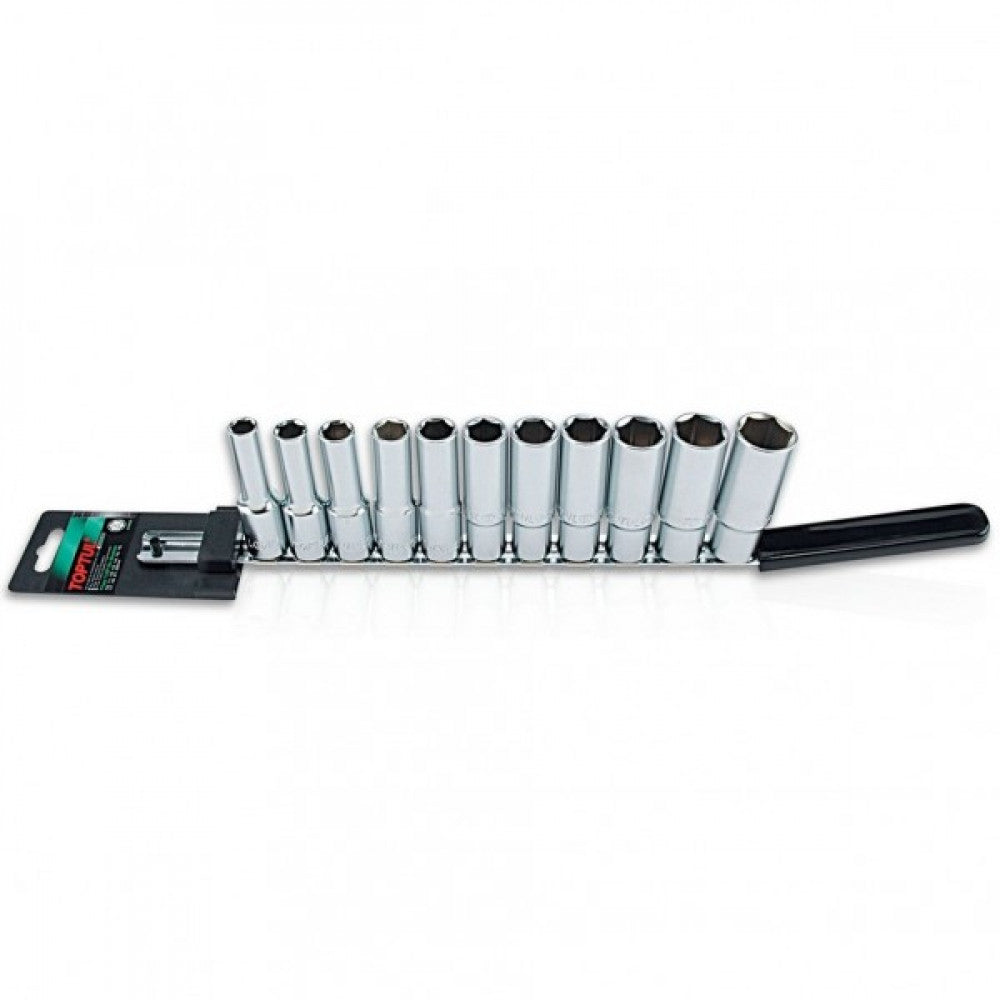 Toptul 1/2"Drive 6Point Deep Socket Rail Set