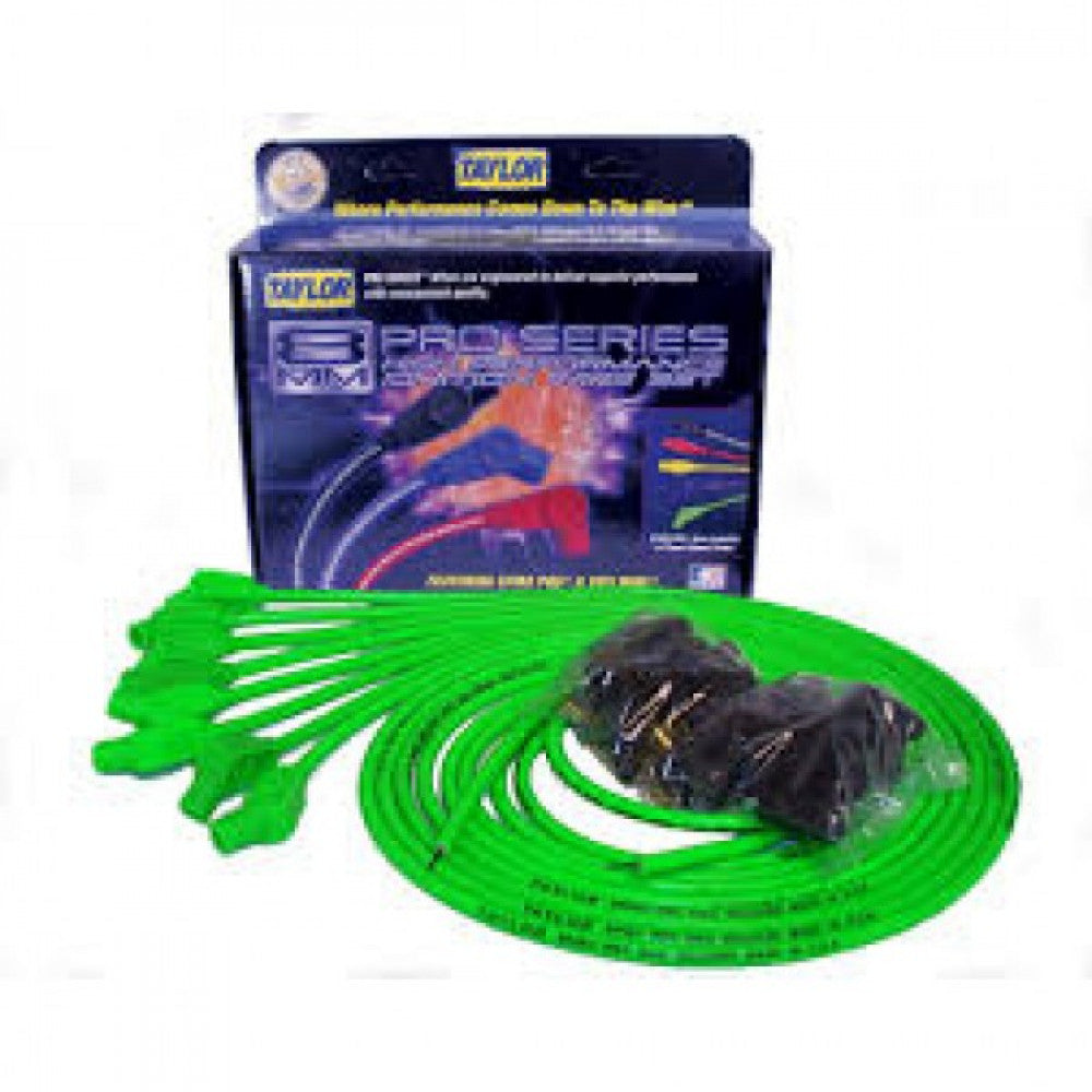 Taylor HT Igition Leads HOT LIME 8mm 135D #78553