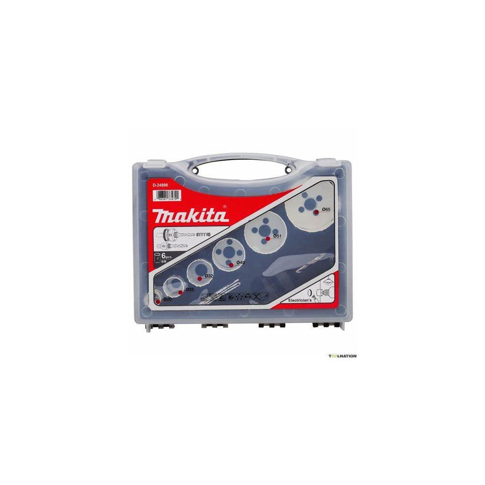 Hole Saw Kit  Electrician 6pc D-47139