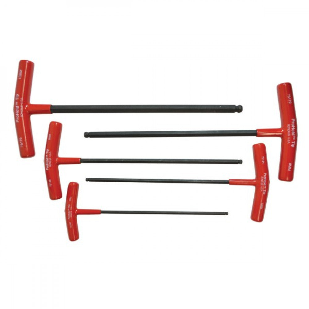 4-10mm Bondhus 5Pce Prohold Ball End T-Handle