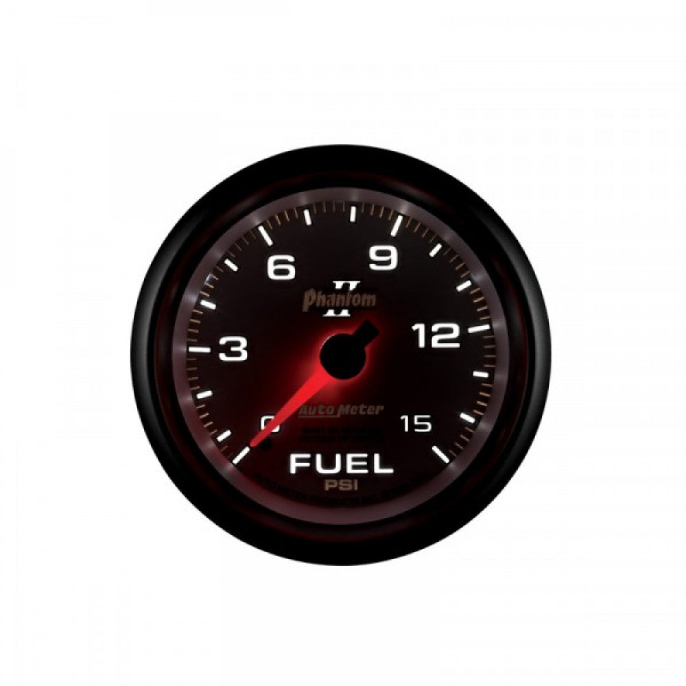 AutoMeter Phantom 2 Fuel Press 0-15psi