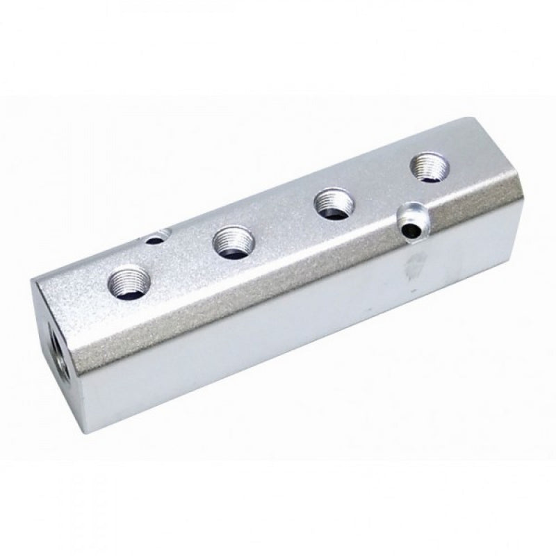 Air Manifold Block Aluminium 4 Port