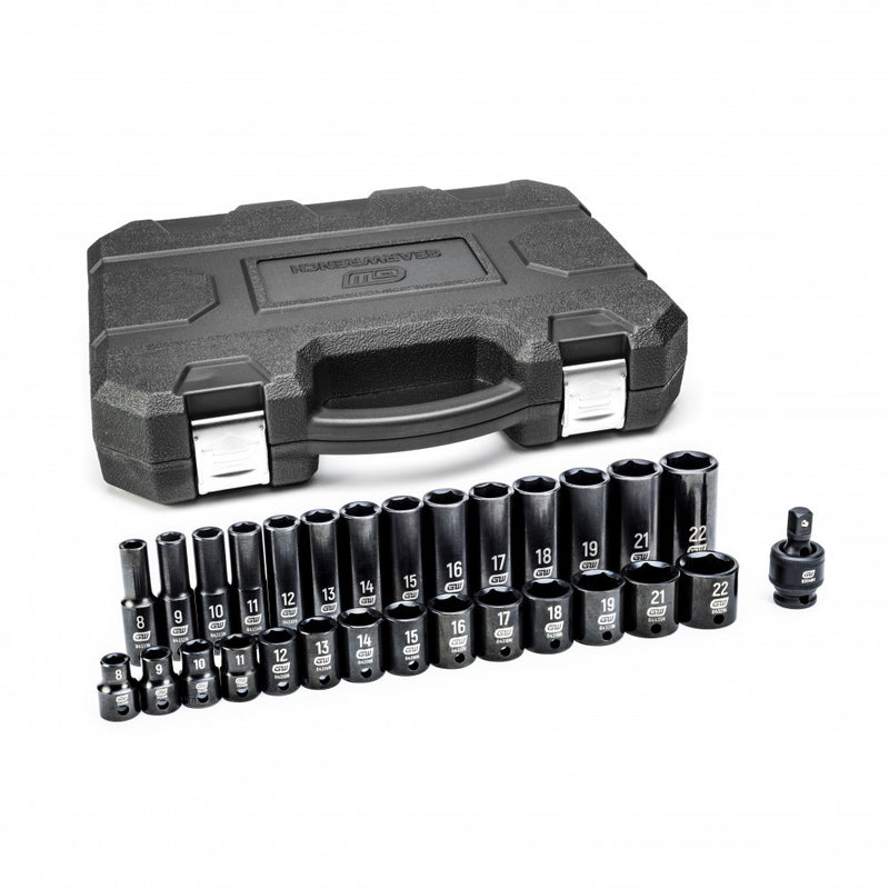 Gearwrench 29 Pc. 3/8" Drive 6 Point Standard & Deep Impact Metric Socket Set