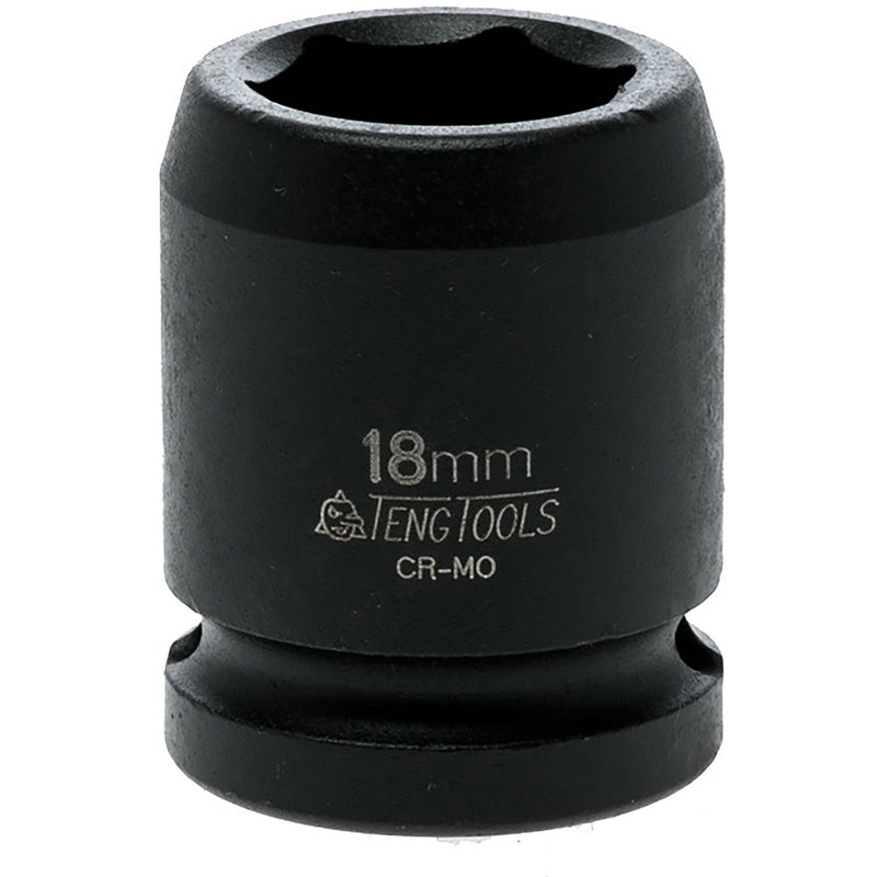 Teng 1/2in Dr. Impact Socket 18mm Din