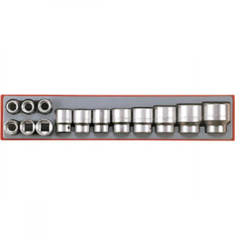 14Pc 3/4in Dr. 6-Pnt Socket Set 19-50mm