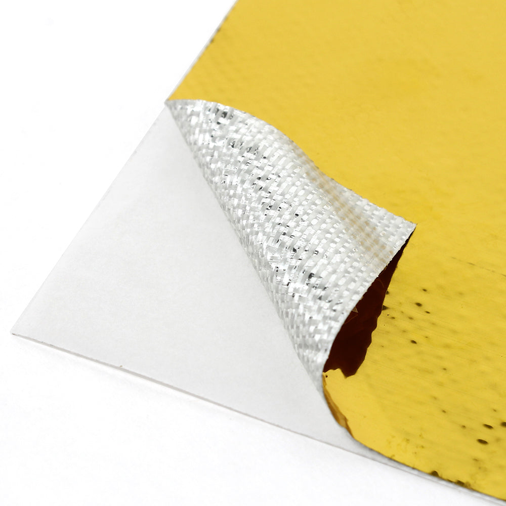 Anodized Gold Heat Barrier Mat Adhesive Back 24" x 24"